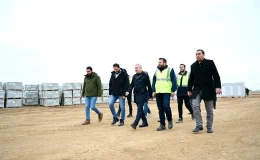 Yeşilyurt Belediye Başkanı Mehmet Çınar, Yeni Sanayi Sitesi Çalışmalarını İnceledi