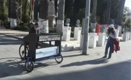 Bodrum’da Bisikletli Piyano Dinletisi