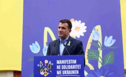 Rusya-Ukrayna Savaşı’nda Tiran’da Rusya protesto edildi