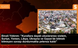 Binali Yıldırım: Kurallara dayalı uluslararası sistem savaşları durdurmakta yetersiz kaldı