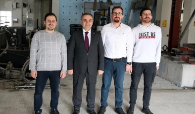 ERÜ Melikgazi Belediyesi Deprem Araştırma Laboratuvarı’nda Bilyeli Sistem İzolatör Üretimi Yapıldı