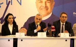 Cumhur İttifakı Aydın Büyükşehir ve 17 ilçe belediye başkanları basın toplantısı düzenledi