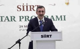 Cumhurbaşkanı Yardımcısı Cevdet Yılmaz Siirt’te İş Adamları ve Vatandaşlarla Buluştu