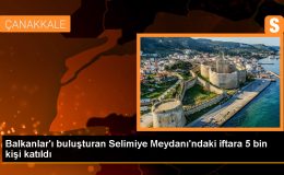 Edirne Valiliği Balkan Şehirleri İş Birliği Edirne Platformunca Selimiye Meydanı’nda 5 bin kişilik iftar programı düzenlendi