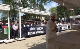 Gazze’de hayatını kaybedenler için gıyabi cenaze namazı kılındı