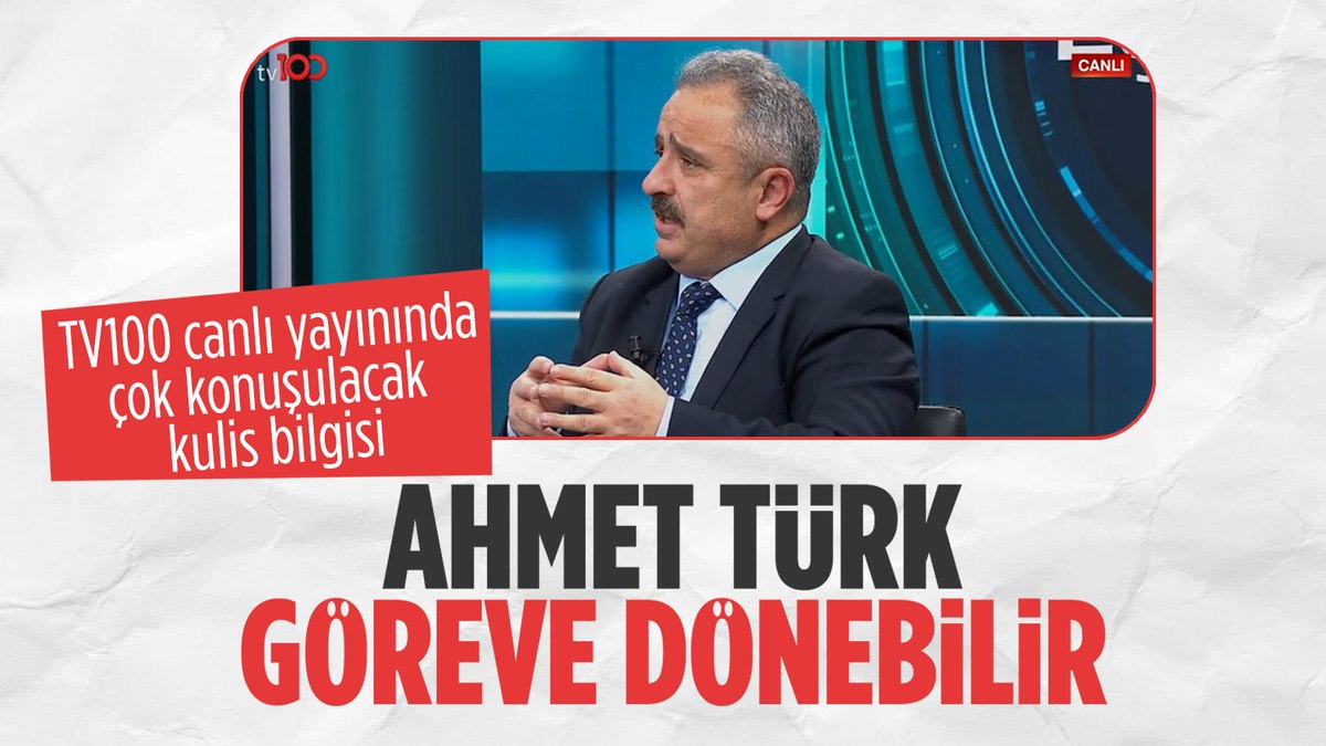 tv100 canlı yayınında Ahmet Türk kulisi: Göreve iade edilebilir